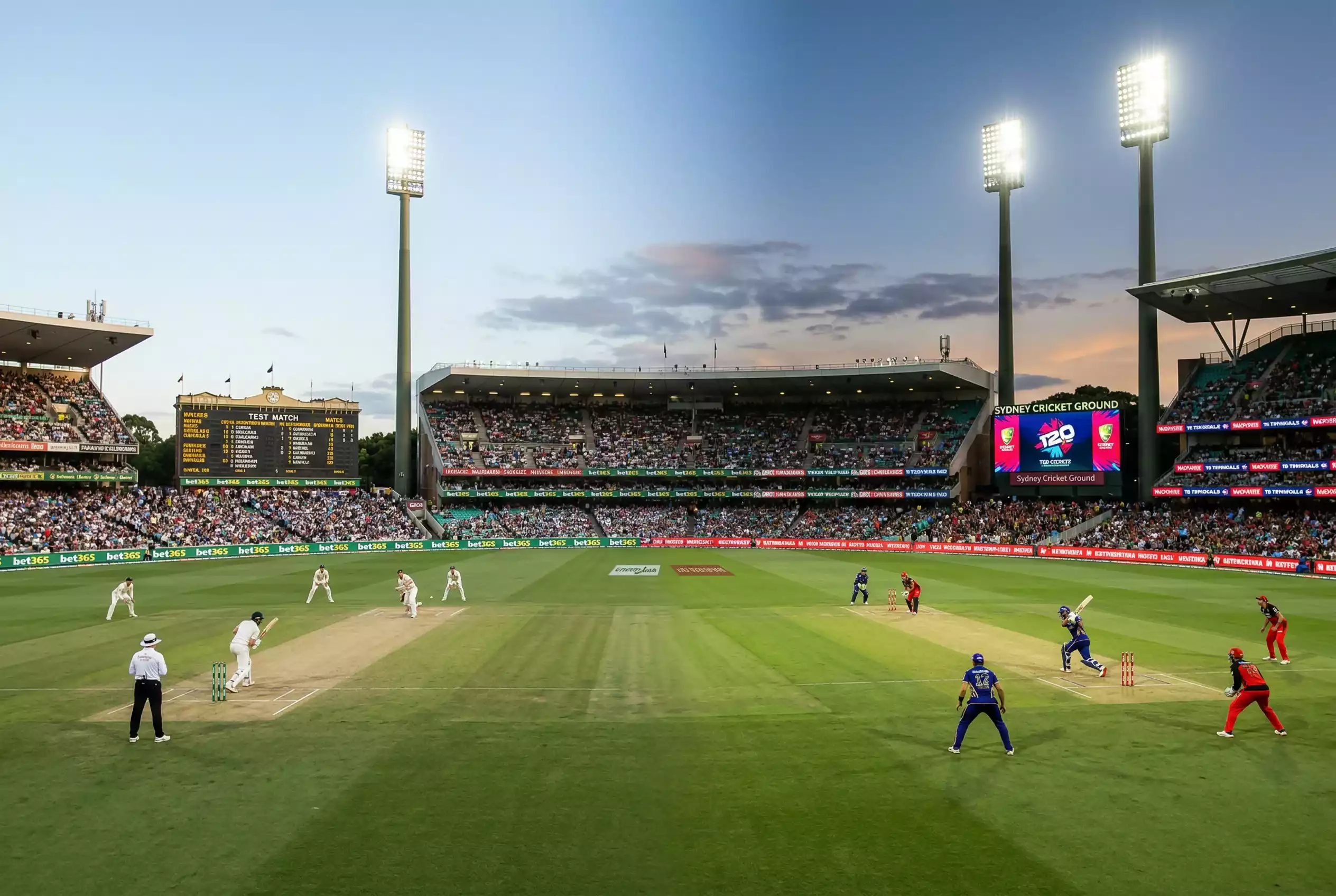 Drei Cricket-Formate im Vergleich: Test Match über fünf Tage, ODI und T20 auf dem Spielfeld
